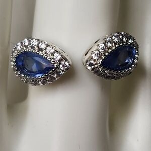 S925 Sapphire Peacock Ring